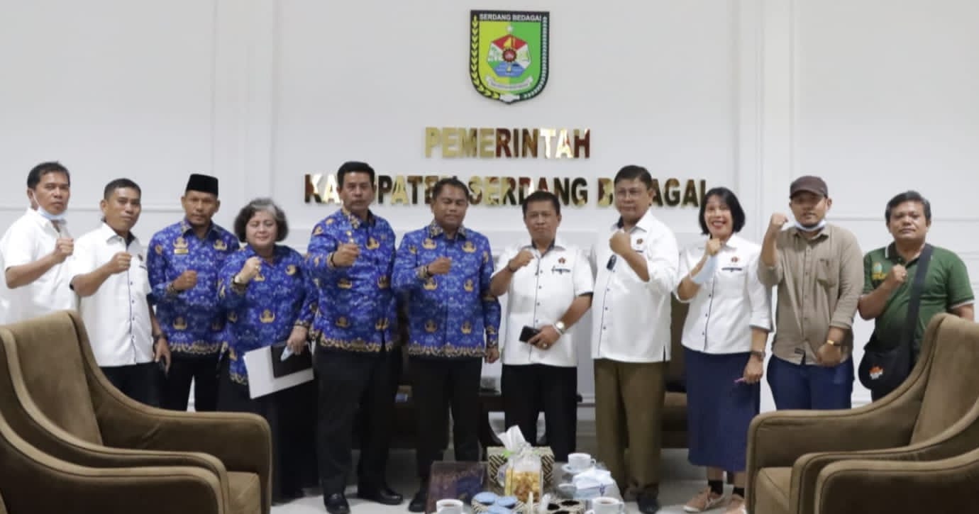 Bupati Sergai Dukung Natal PWI Sumut 2022 di Medan