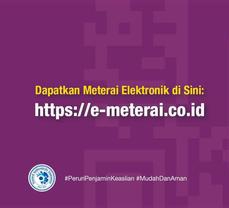 Beli E-Meterai Tidak Sulit, Ini Caranya