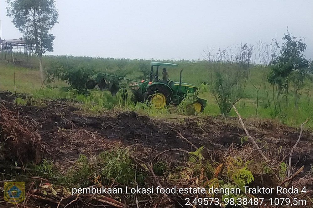 Areal Lahan Food Estate Tahap Awal di Pakpak Bharat Mulai Dikerjakan