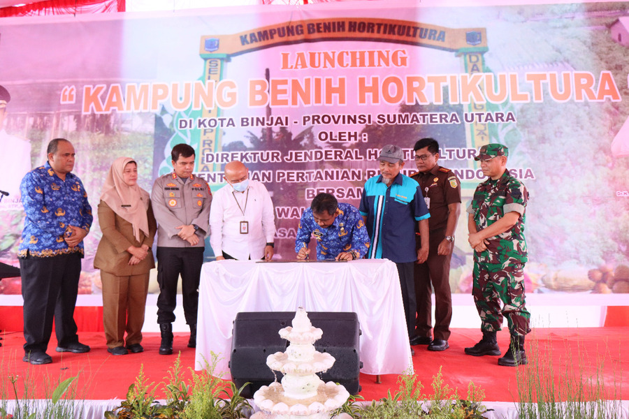 Resmikan Kampung Benih Holtikultura, Ini Harapan Wali Kota Binjai