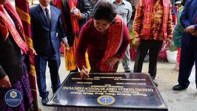Bupati Karo Teken Prasasti Gedung GBKP Runggun Tarutung Klasis Pematangsiantar