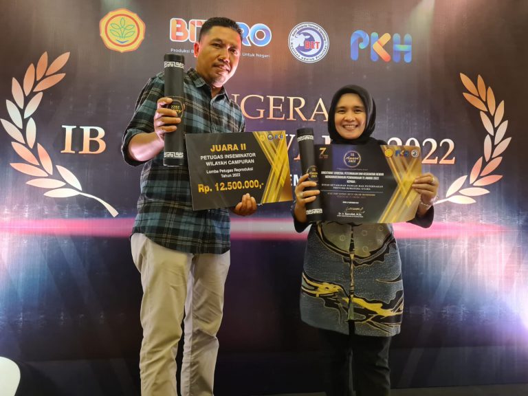 Petugas Inseminator Sergai Raih Juara II Tingkat Nasional Pada Ajang Anugerah IB & TE Award