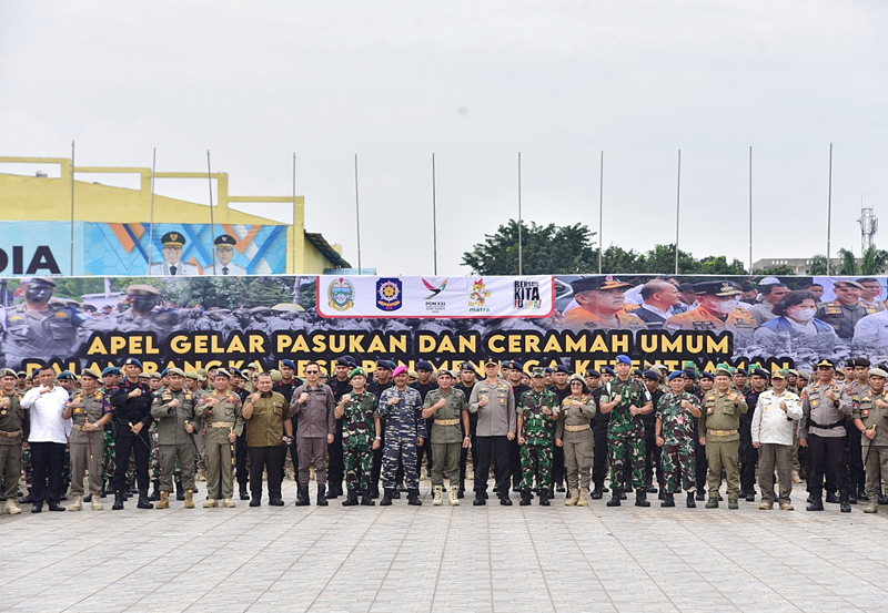 Pimpin Apel Seribuan Personel Gabungan, Gubernur Sumut Ingatkan Peran Satpol PP
