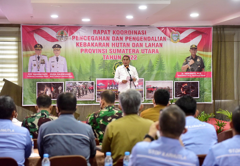 Sikapi Kebakaran Hutan, Gubernur Sumut Ultimatum Dinas Kehutanan