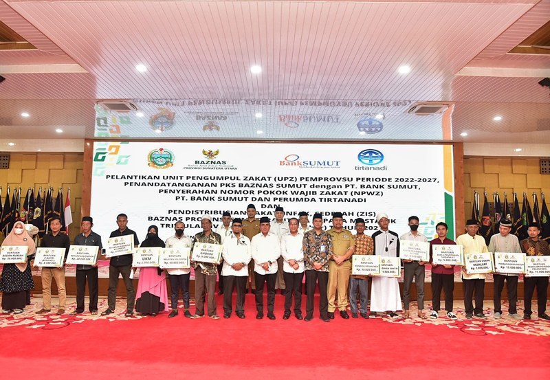 Gubernur Sumut Distribusikan ZIS Pemprov Triwulan IV