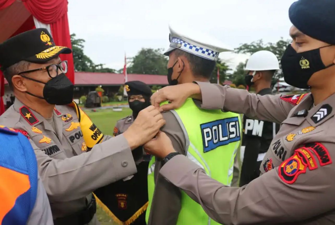 Polda Kaltim Gelar Apel Pasukan Operasi Lilin Mahakam 2022