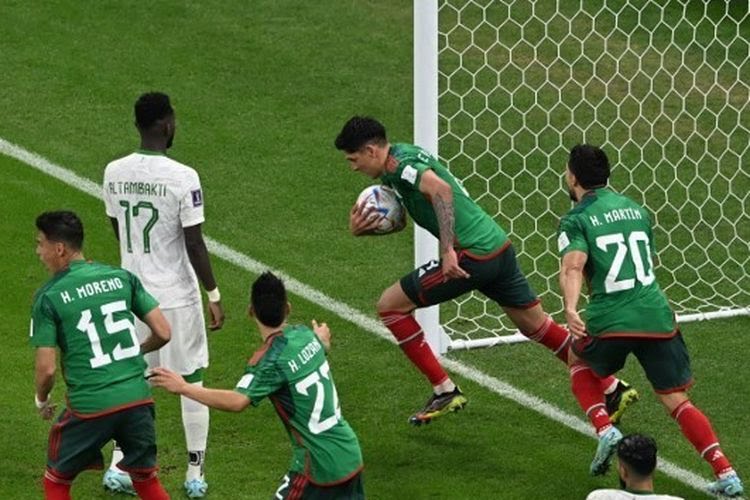 Meksiko Kalahkan Arab Saudi 2-1 di Laga Ketiga Grup C Piala Dunia 2022