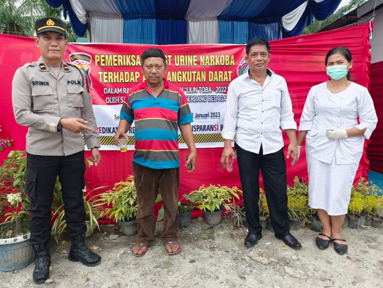 Cegah Penyalahgunaan Narkoba, Polres Sergai Tes Urine Awak Angkutan Umum