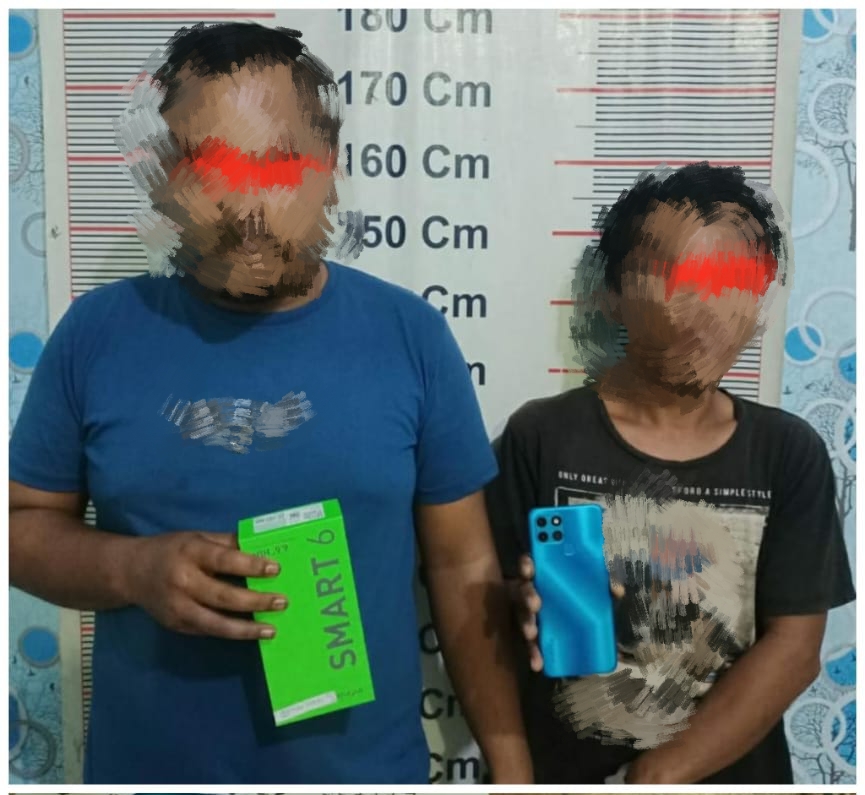 Polsek Kuala Ringkus Dua Pelaku Pencuri Sepeda Motor dan HP