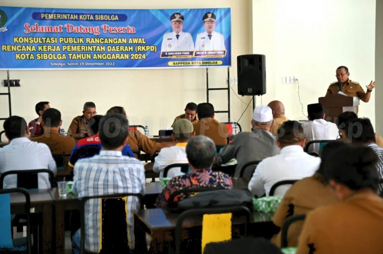 Forum Konsultasi Publik RKPD Digelar, Wali Kota Sibolga Paparkan Indeks Infrastruktur Hingga Aspek Lainnya