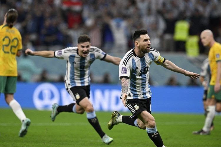 16 Besar Piala Dunia 2022, Argentina  Lengserkan  Australia