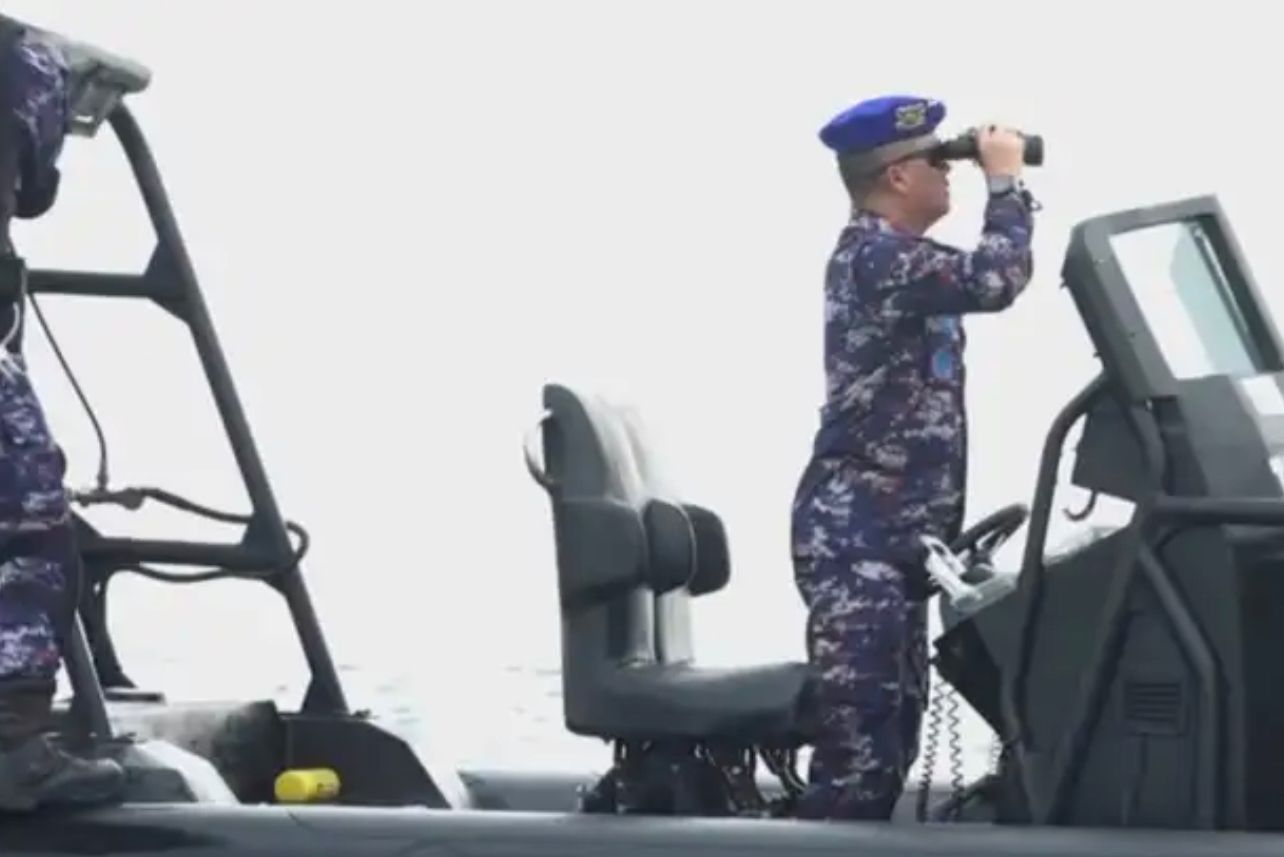 Kapolda-Wakapolda Kaltim Patroli di Perairan Balikpapan