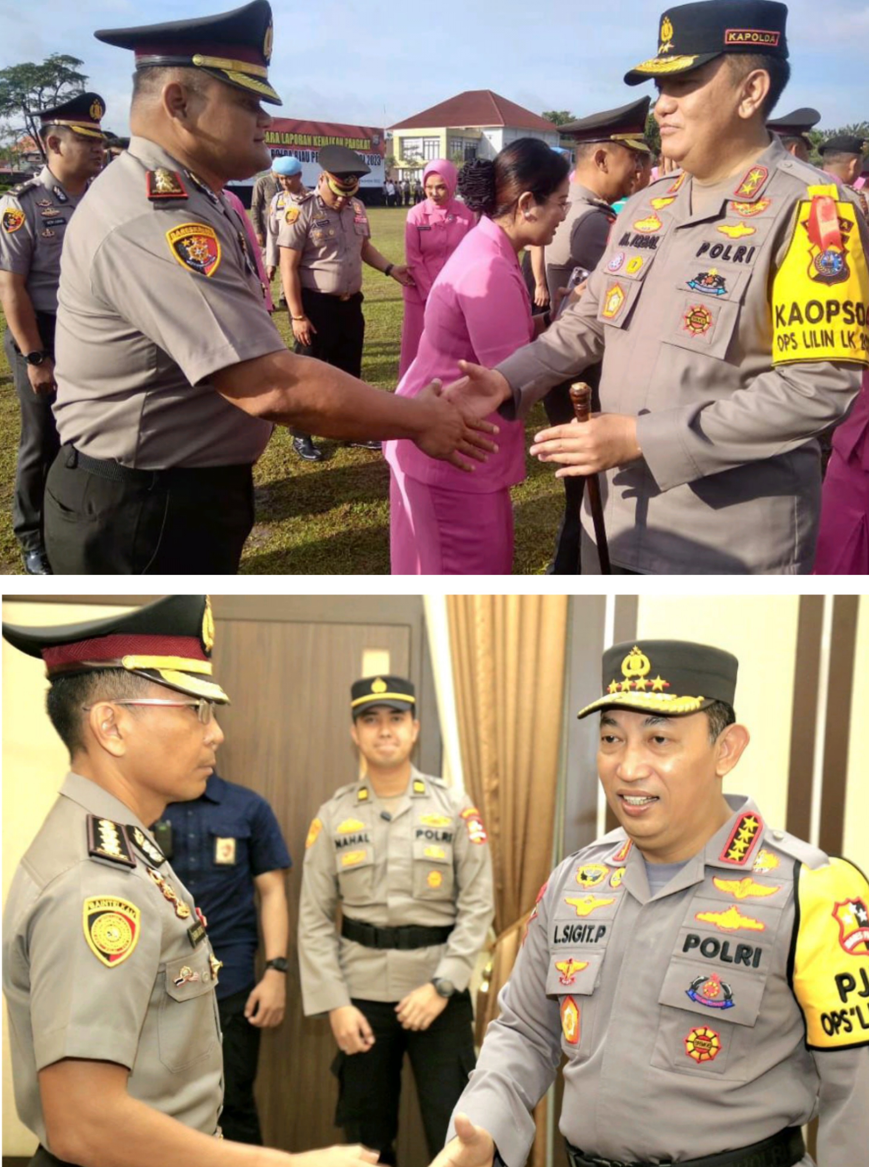 Dua Menantu Wartawan SIB Naik Pangkat, AKBP Firman Sianipar dan Kombes Dharma Ginting