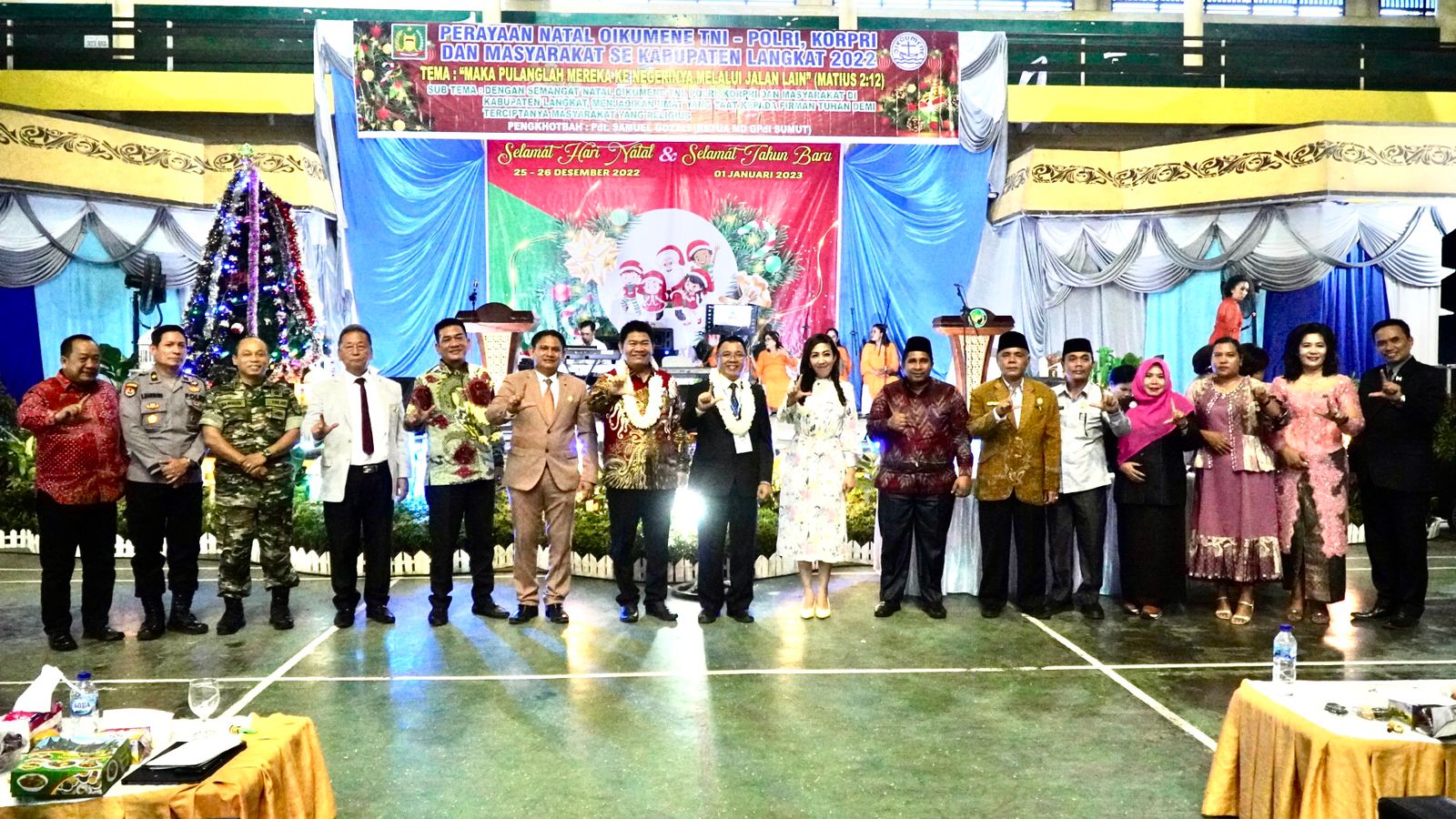 Perayaan Natal Oikumene 2022 Langkat Dimeriahkan Puluhan Hadiah Door Prize