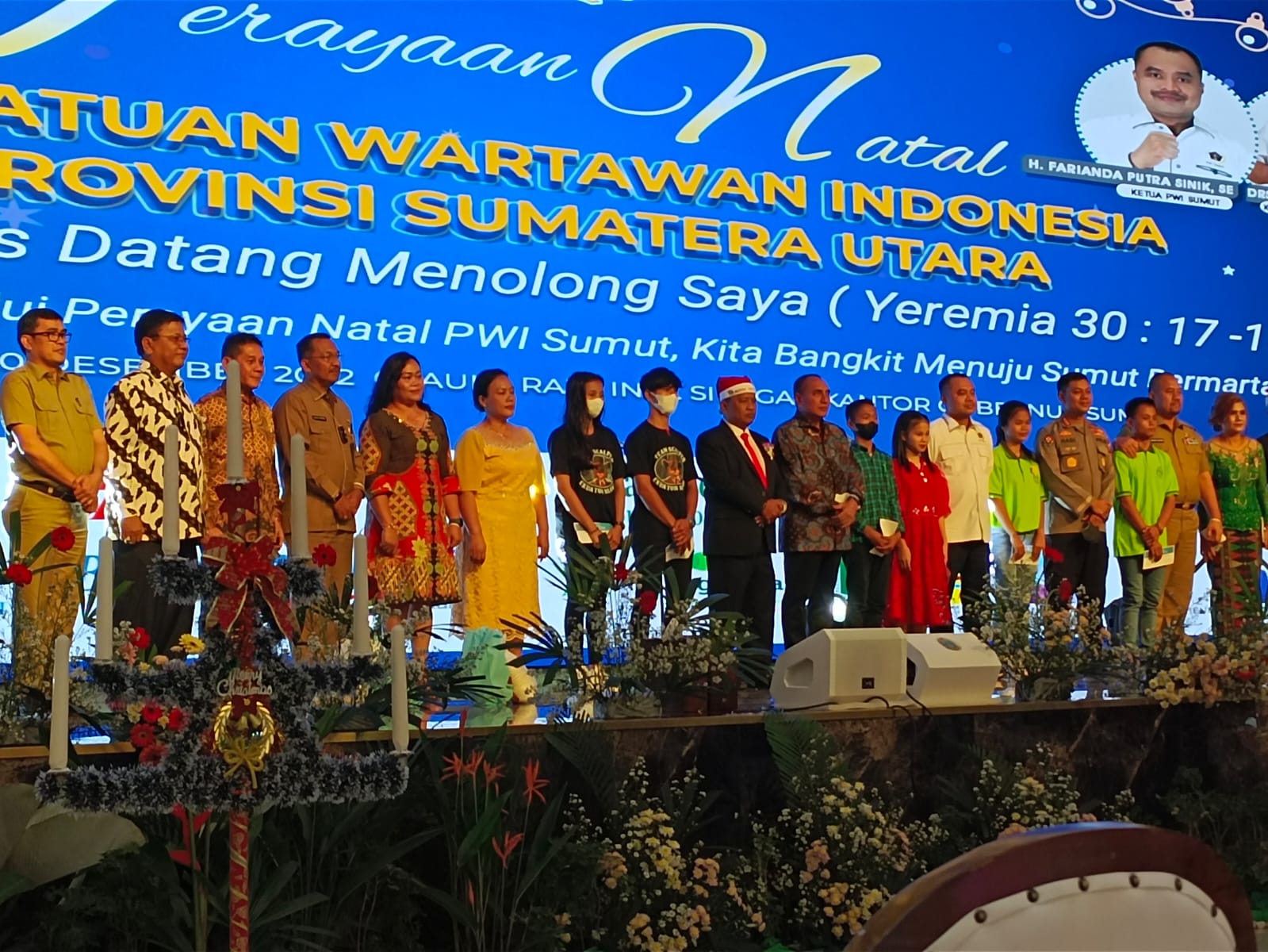 Perayaan Natal Keluarga Besar PWI Sumut Dihibur Artis dan Lucky Draw