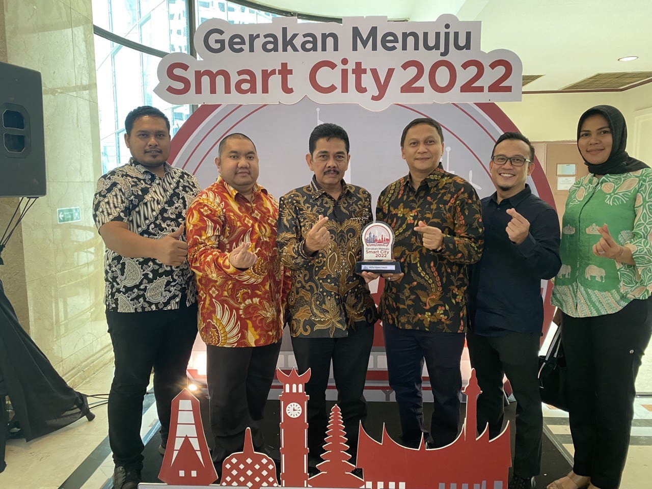 Pemko Tebingtinggi Raih Penghargaan Penyelesaian Program Masterplan Smart City