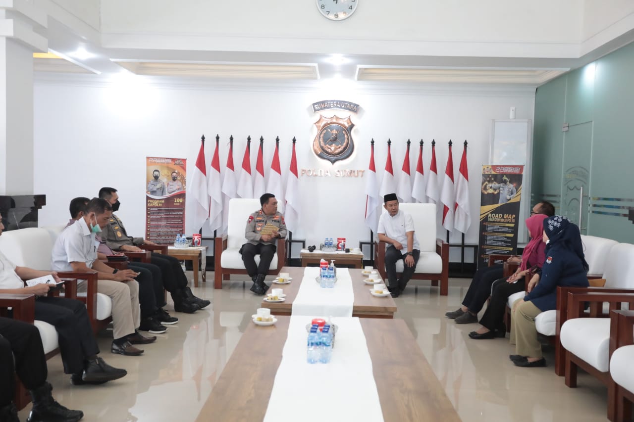 Terkait Persiapan Pemilu 2024, KPU Audiensi ke Kapolda Sumut