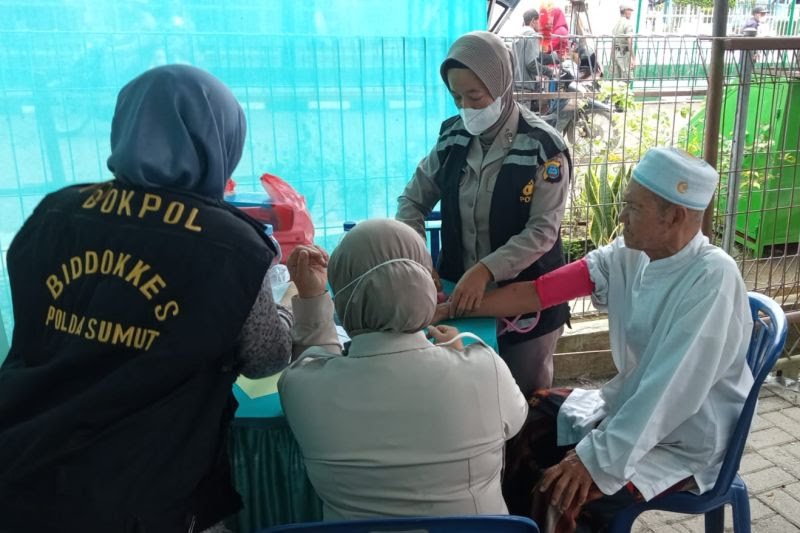 Polres Langkat Gelar Pengobatan Gratis