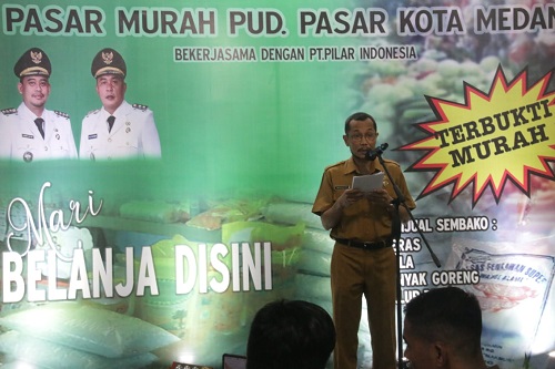 PUD Pasar Medan Gelar Gebyar Pasar Murah di Tiga Pasar
