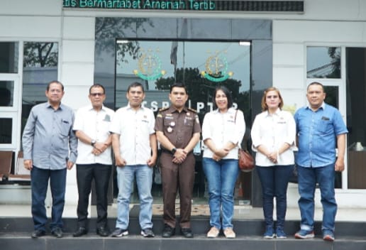 Kasi Penkum Kejati Sumut Terima Kedatangan Panitia Natal PWI Sumut 2022