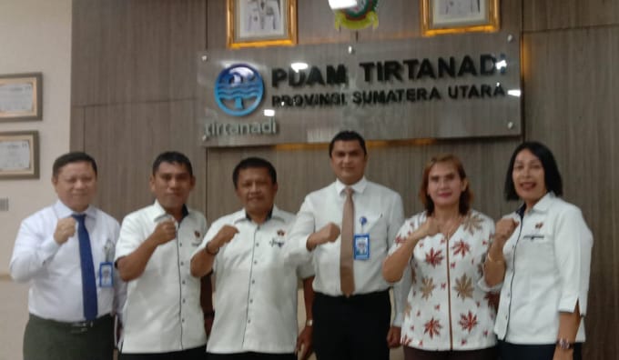 Terima Panitia Natal PWI Sumut, Dirut Perumda Tirtanadi: Wartawan Mitra Strategis