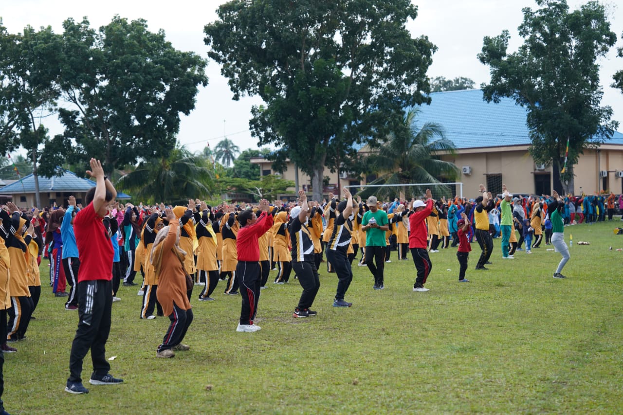 Masyarakat Ikuti Senam Sehat di Batubara