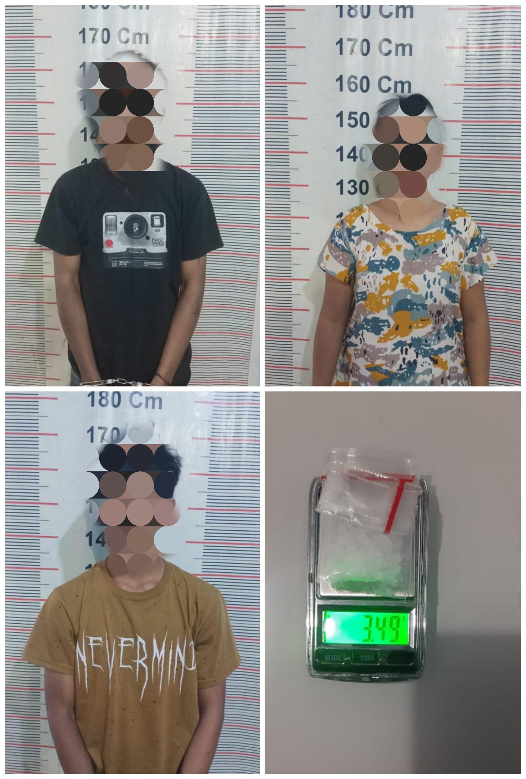 Polisi Bekuk Tiga Terduga Pelaku Peredaran Narkoba di Kuala Langkat