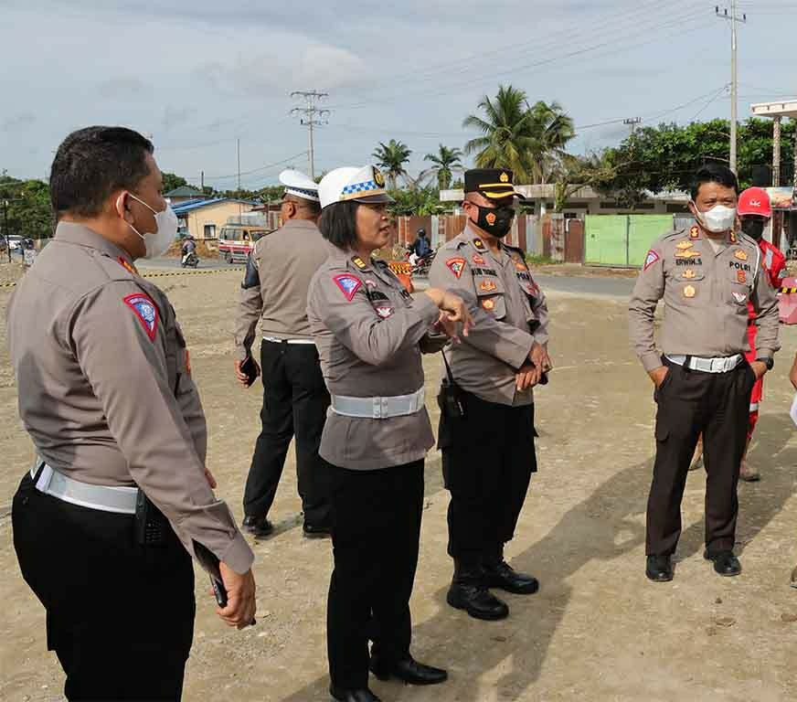 Jelang Nataru, Wadir Lantas Polda Sumut Tinjau Jalur Tol Sinaksak