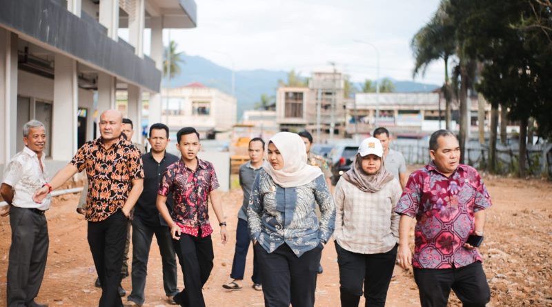 Wakil Bupati Madina Tinjau Lanjutan Pembangunan Pasar Baru Panyabungan