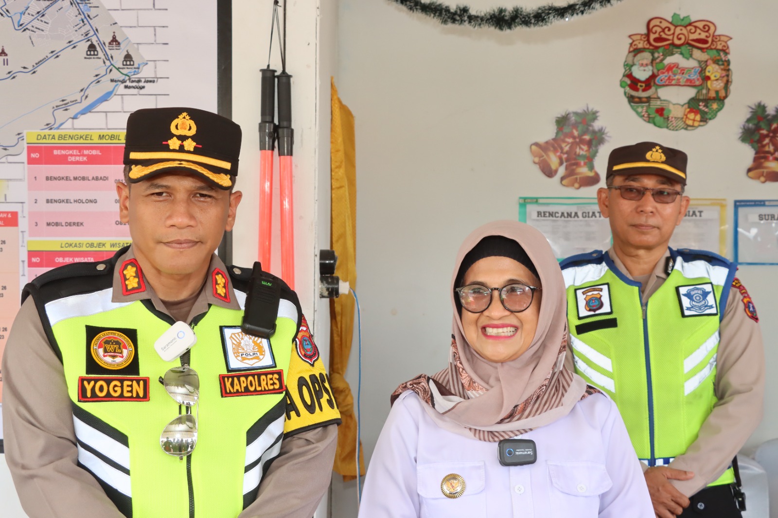 Kapolres dan Wali Kota Pematangsiantar Cek Pospam dan Posyan