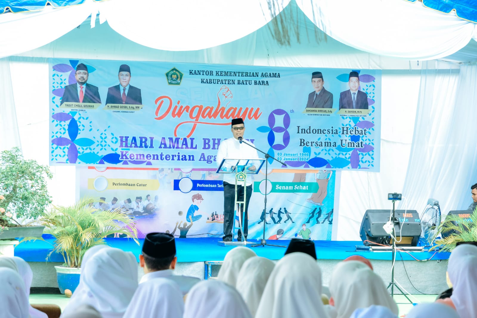 HAB Ke-78, Pj Bupati Batubara Harap Kemenag Curahkan Pengabdian Kepada Umat Beragama