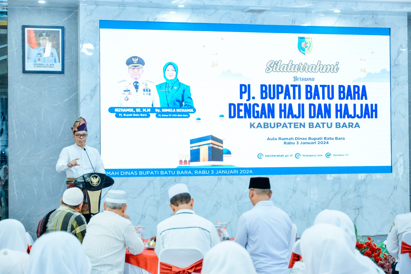 Pj Bupati Nizhamul Jalin Silaturahmi dengan Haji dan Hajjah Kabupaten Batubara