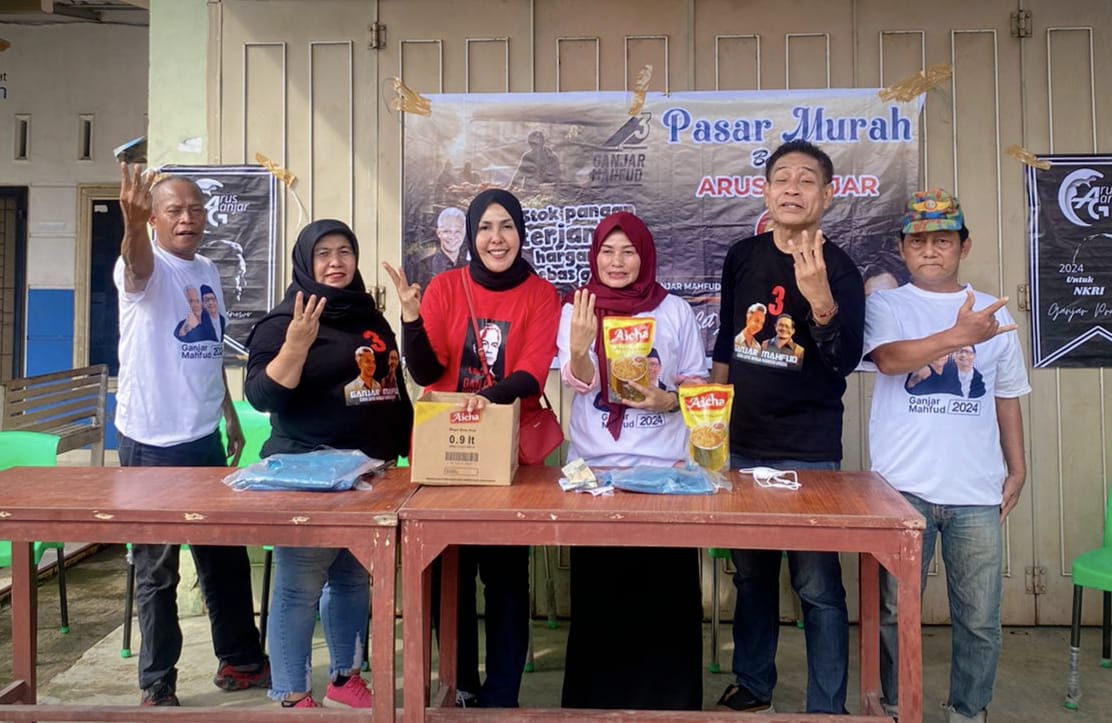 Gelar Pasar Murah di Binjai, Relawan Ganjar Sediakan 1.000 Paket Sembako