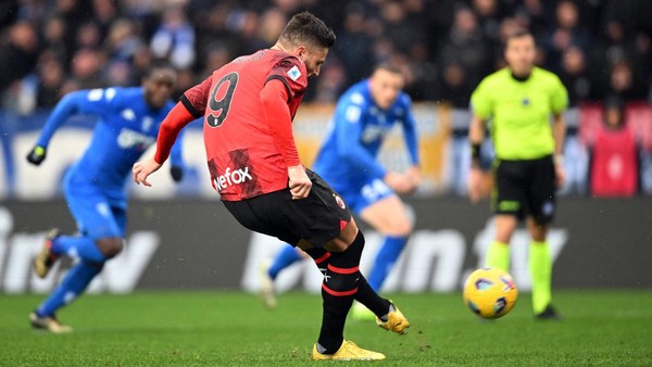 Liga Italia, AC Milan Menang Telak di Markas Empoli