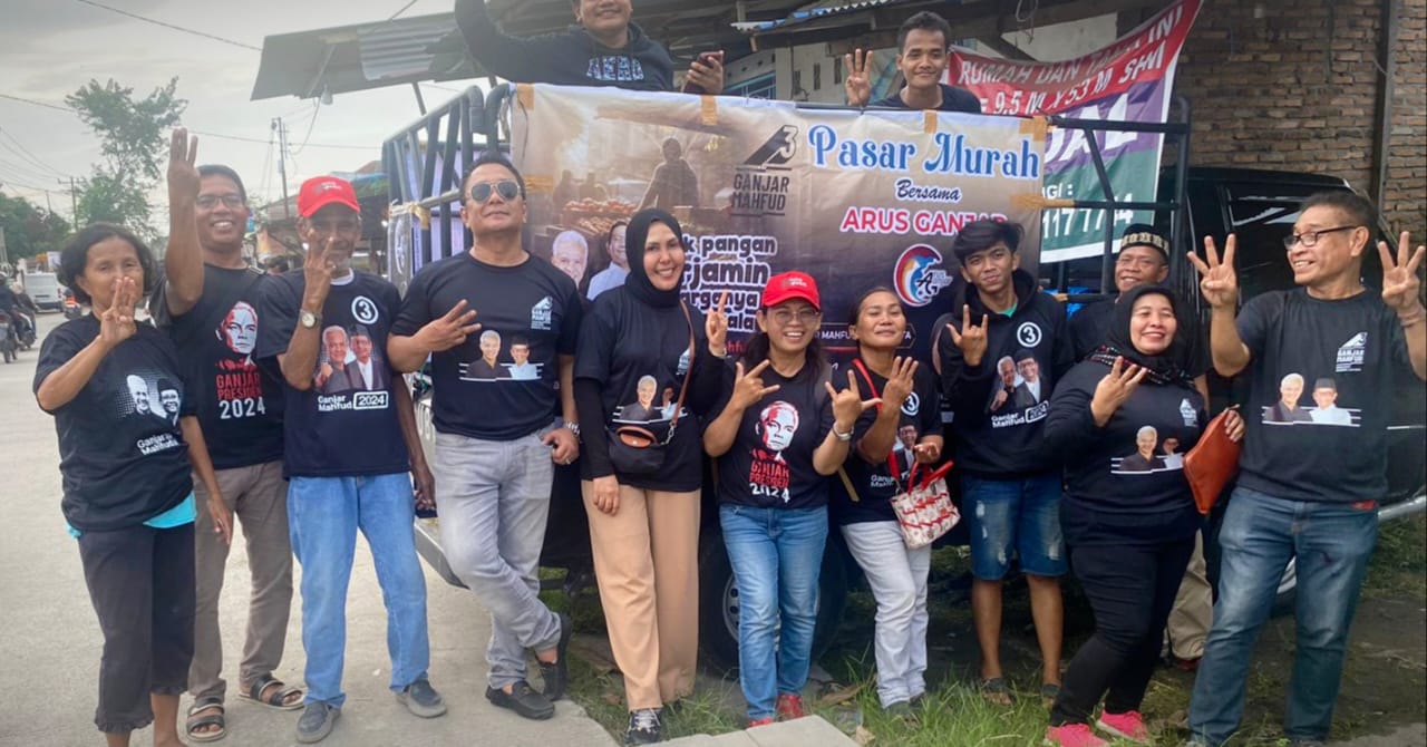 Turun ke Medan Belawan, Tim Relawan Ganjar Bawa 1.000 Paket Sembako Murah