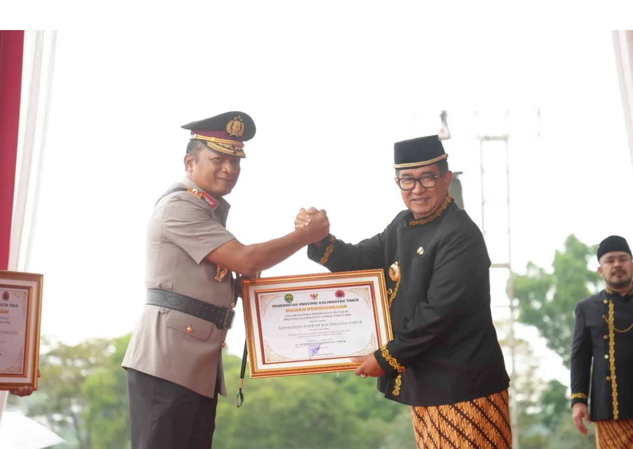Kapolda Hadiri Upacara Peringatan HUT ke-67 Provinsi Kaltim