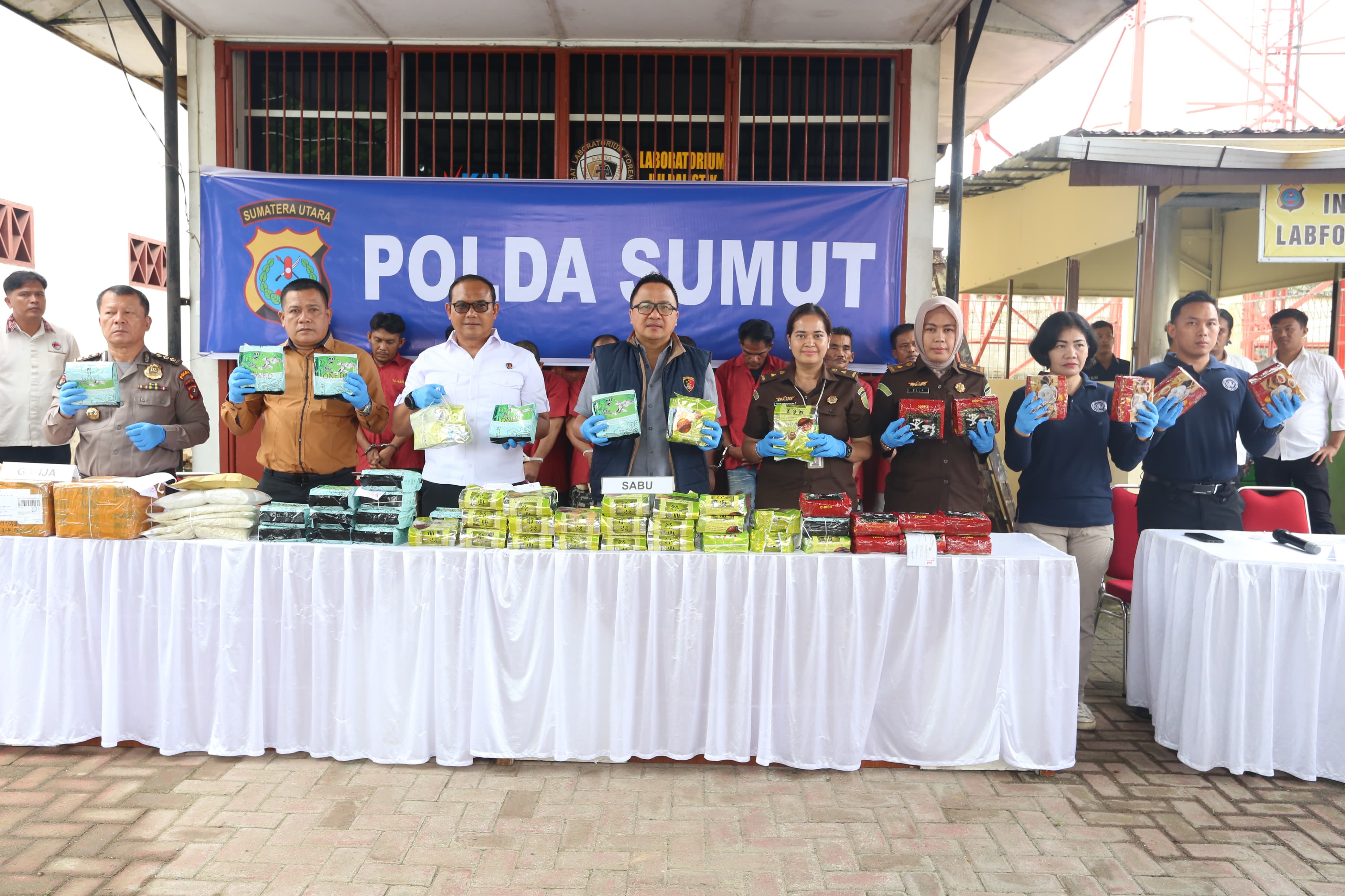 Pengungkapan 53 Hari, Polda Sumut Musnahkan Barang Bukti Narkoba