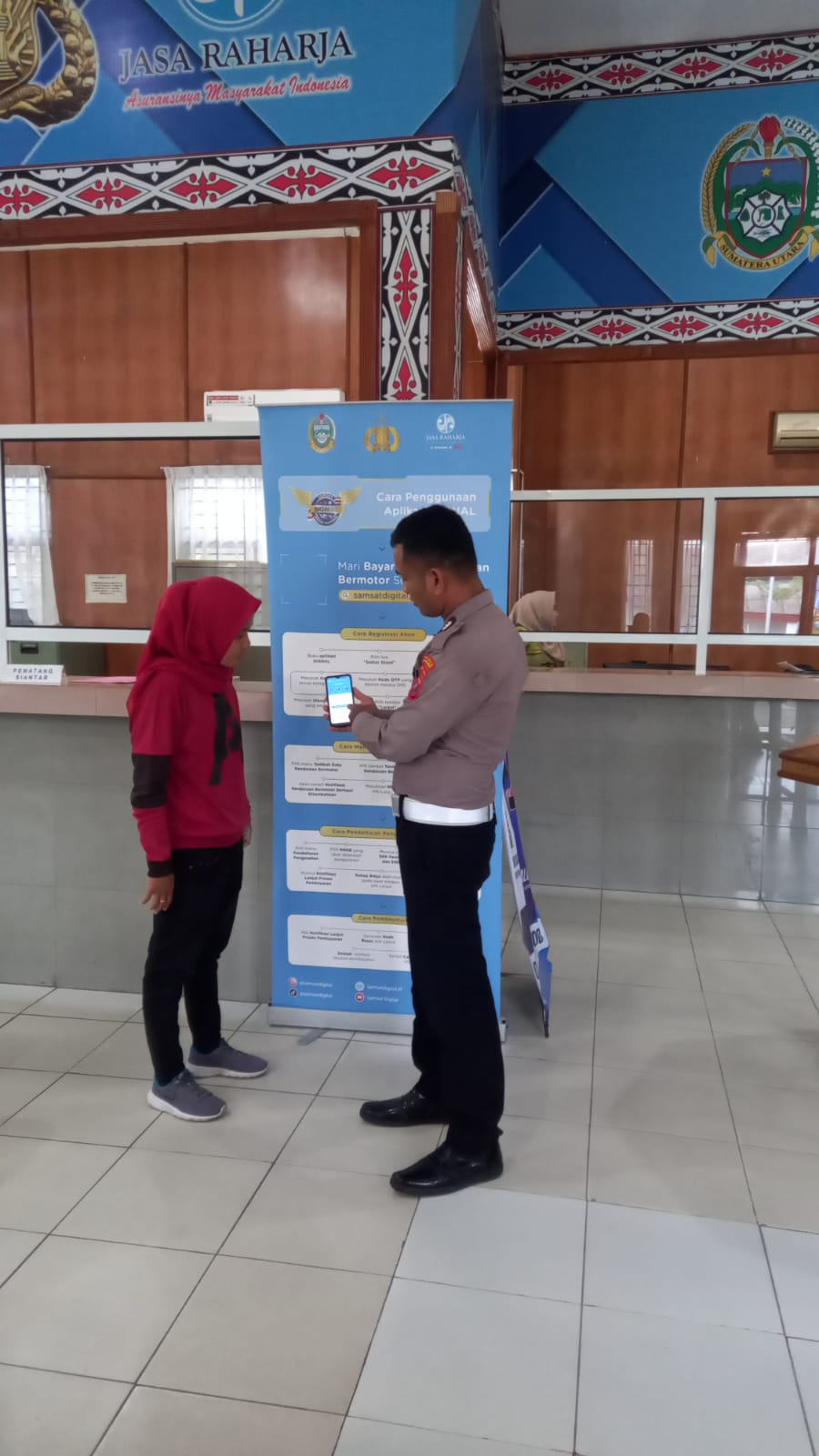 Polres Pematangsiantar Sosialisasi Pembayaran Pajak Melalui E-Signal ke Masyarakat