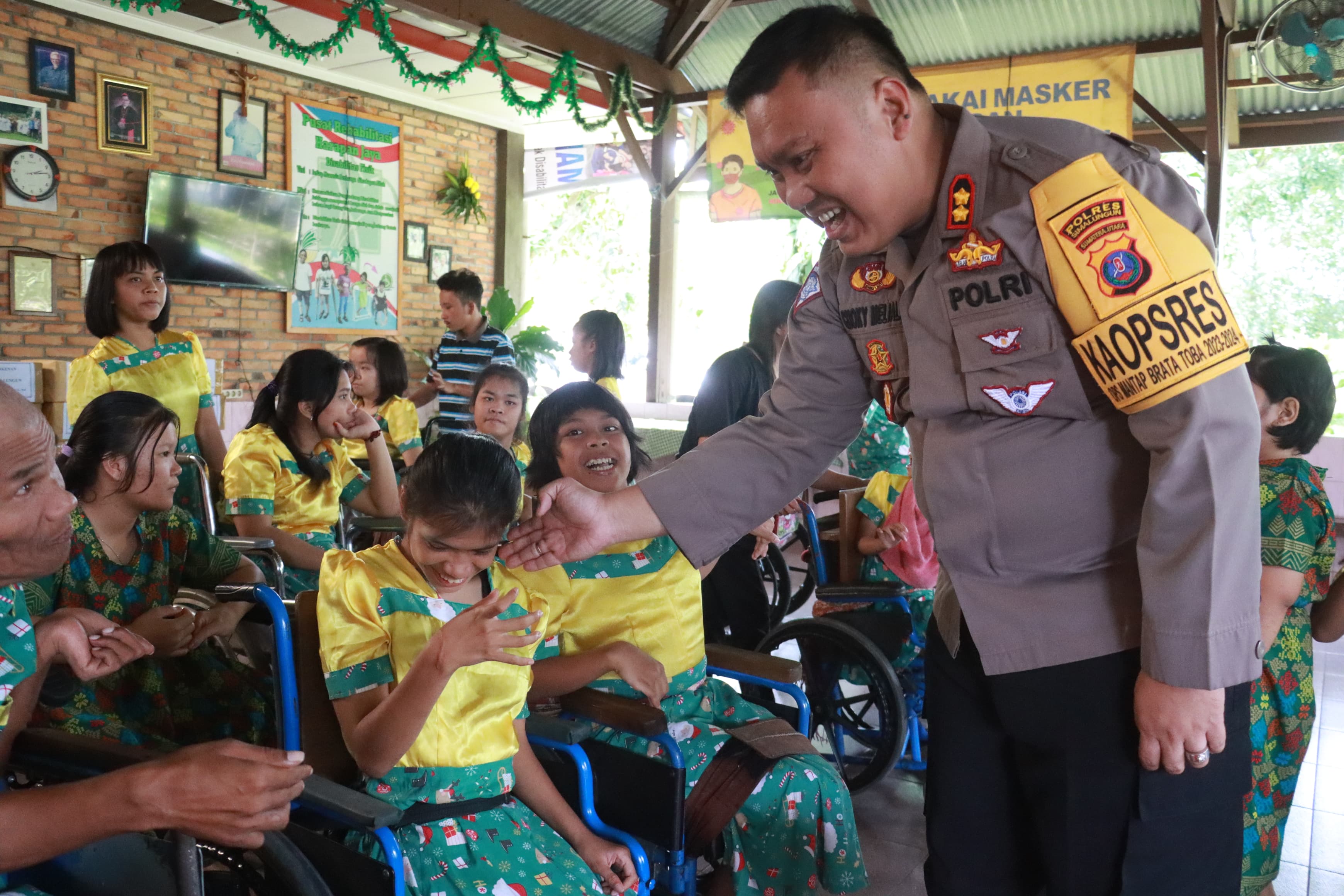Polres Simalungun Berikan Bantuan di Pusat Rehabilitasi Harapan Jaya