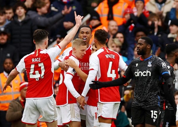 Liga Inggris: Lawan Crystal Palace, Arsenal Pesta Gol 5-0