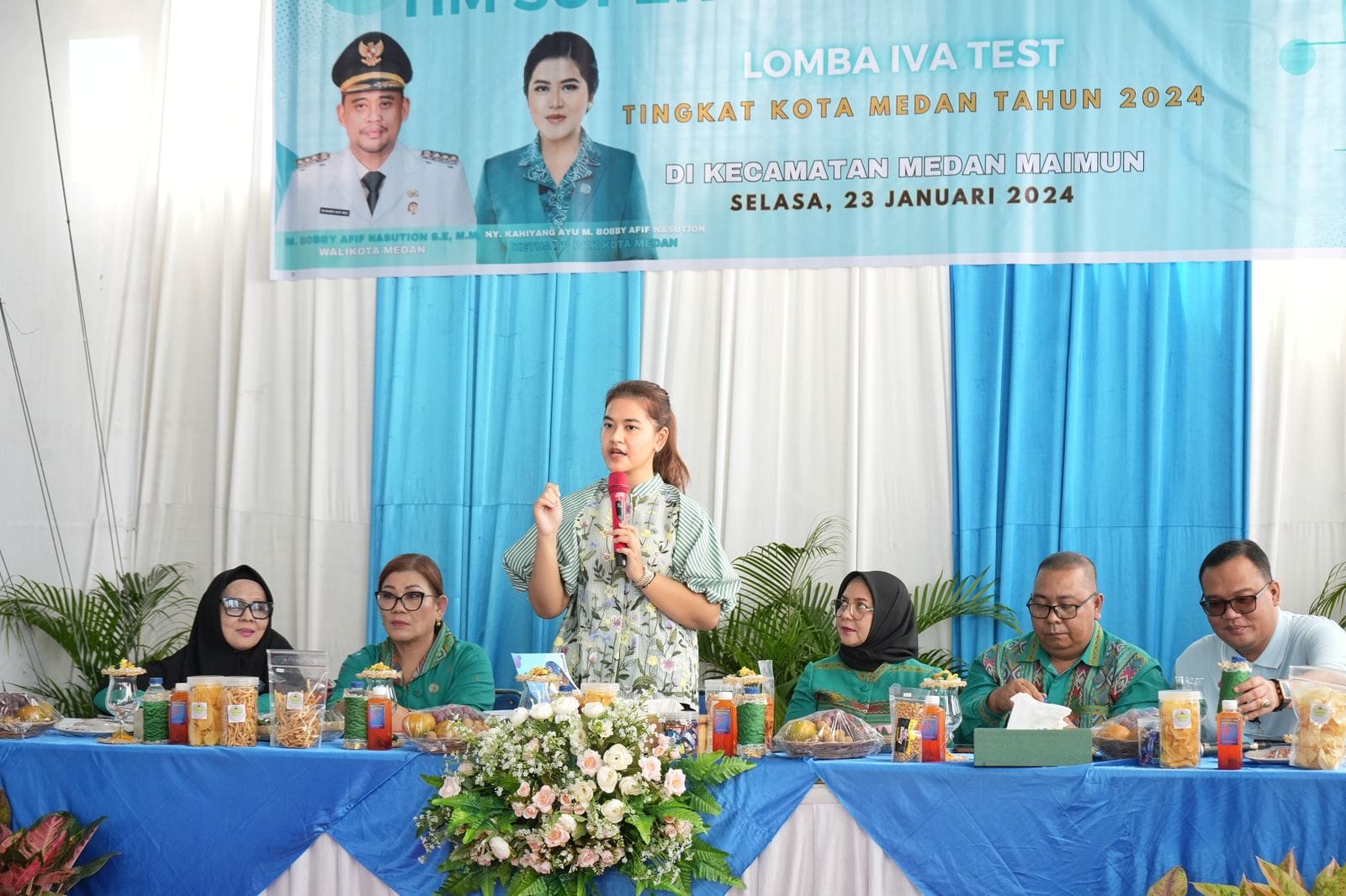 Ketua TP PKK Kota Medan Beri Saran dan Masukan Terkait Pelaksanaan Iva Test saat Kunjungi Kecamatan Medan Maimun