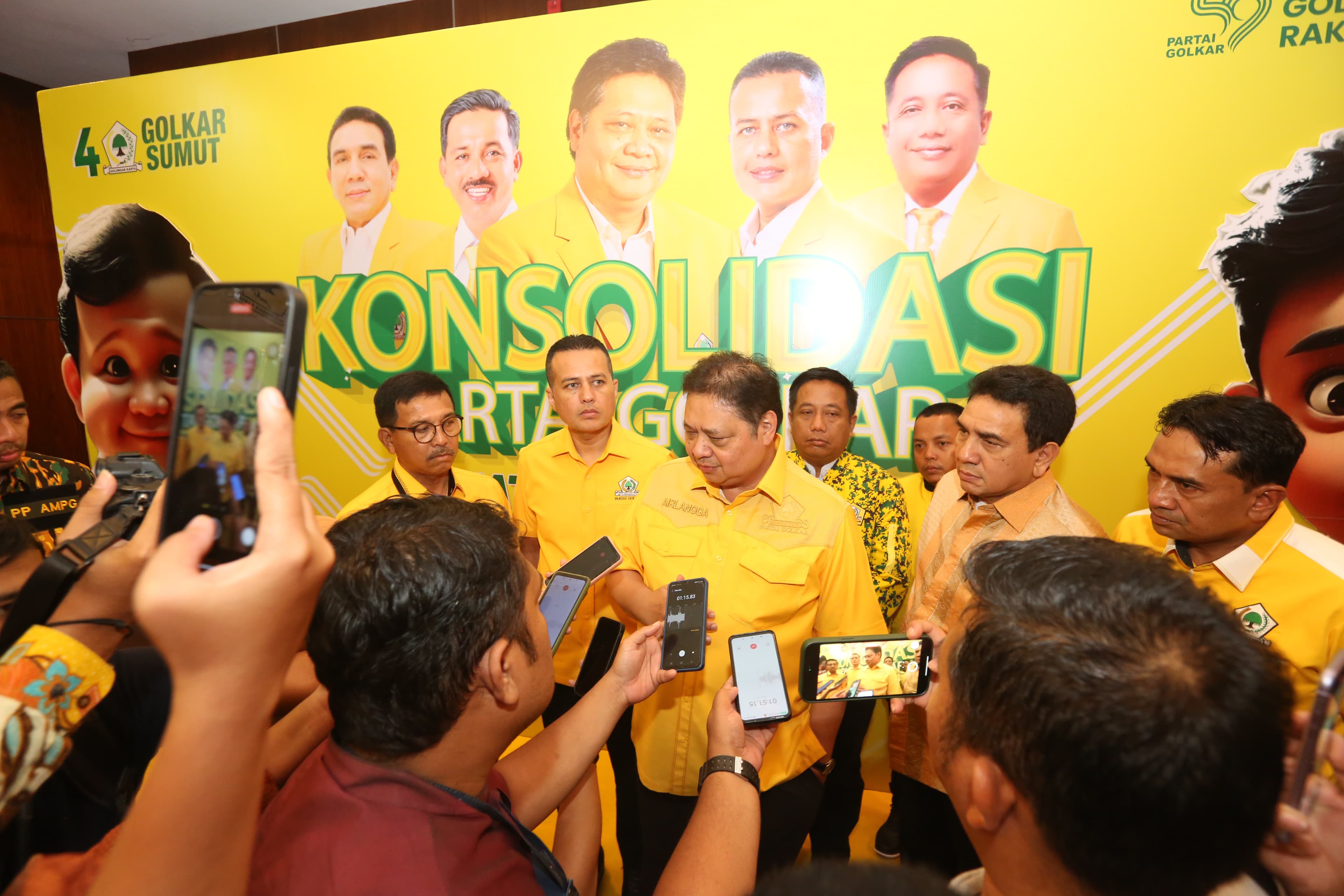 Airlangga Optimistis Golkar dan Prabowo-Gibran Menang di Sumbagut