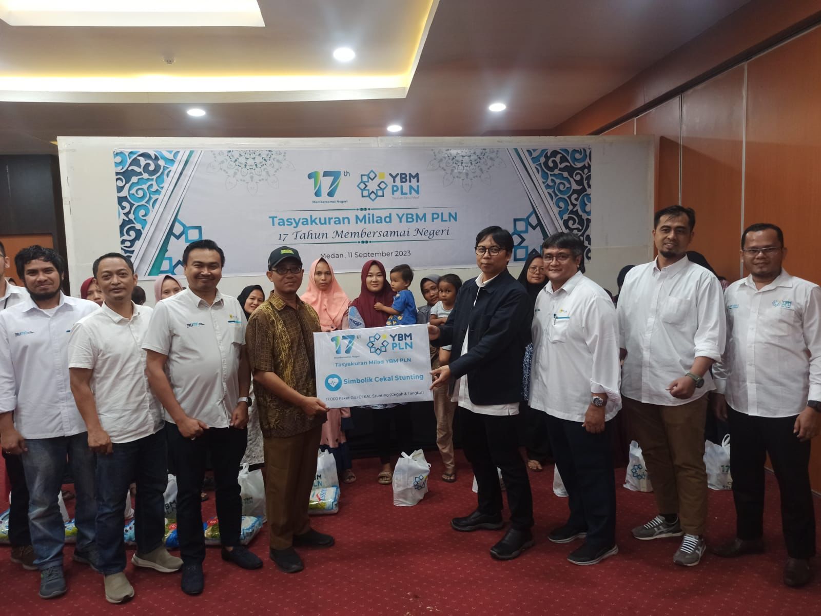 Sepanjang 2023, YBM PLN UIP SBU Salurkan Bantuan Muzakki Rp955.413.534