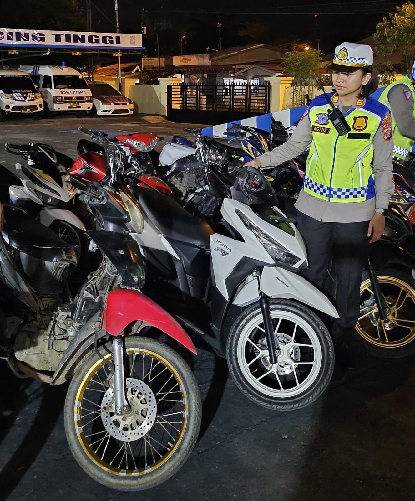 Puluhan Sepeda Motor Diamankan ke Satlantas Polres Tebingtinggi