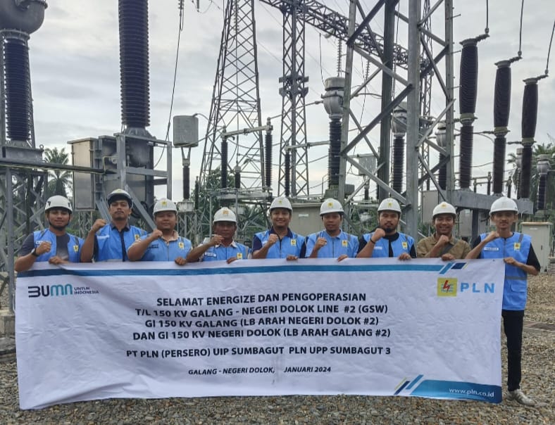 SUTT 150 kV Galang-Negeri Dolok Sirkit 2 Resmi Energize, Kelistrikan 2 Kabupaten Semakin Andal