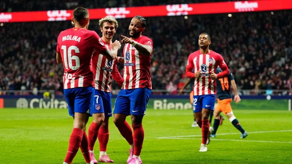 Atletico Madrid Bekuk Valencia 2-0