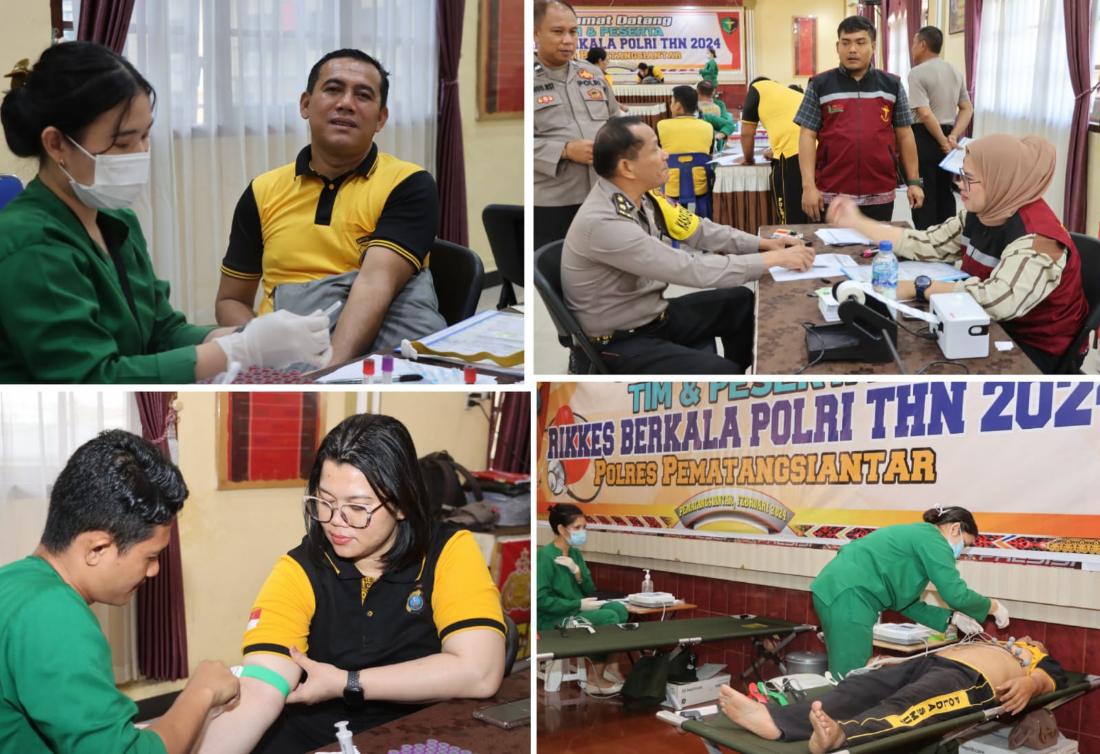 Polres Pematangsiantar Tingkatkan Rikkes Berkala