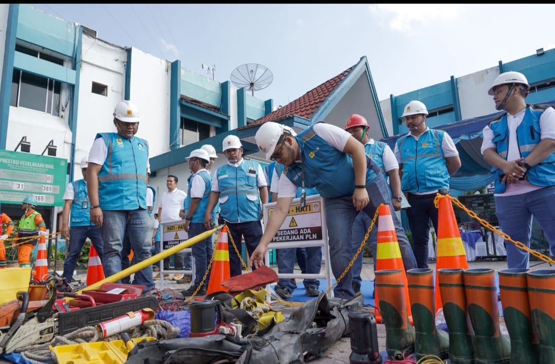 Meriahkan Bulan K3 Nasional, PLN UID Sumut Gelar Apel Inspection Day Serentak