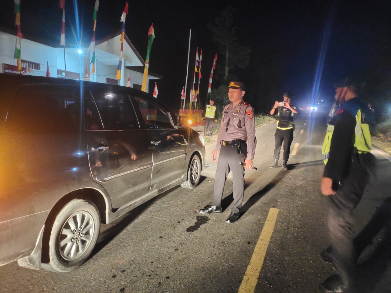 Polres Tanah Karo Gelar Razia Perbatasan Sumut-Aceh