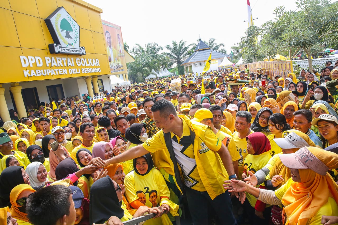 Pesta Rakyat Golkar Deliserdang, Ijeck Ajak Menangkan Prabowo-Gibran